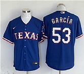 Men's Texas Rangers #53 Adolis Garcia Royal With Patch Cool Base Stitched Jersey,baseball caps,new era cap wholesale,wholesale hats